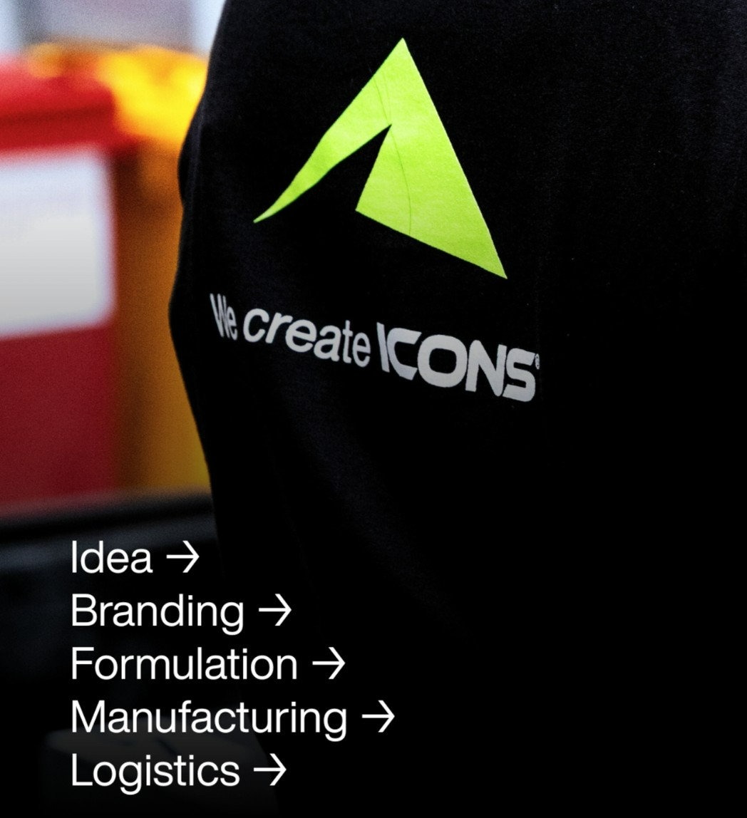 Health Icons apparel: We create ICONS. Idea, branding, formulation, manufacturing, logistics.